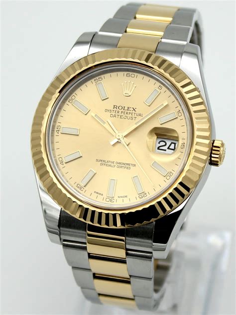 gold rolex 41|Rolex date just 41mm.